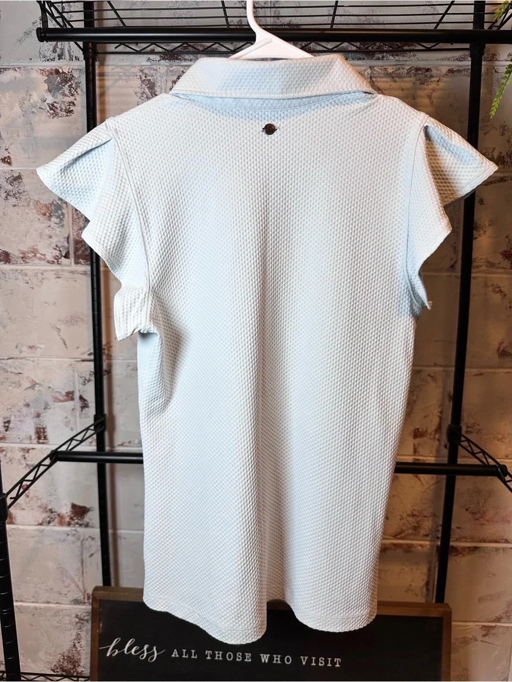 Calia Baby Blue Ribbed Polo Golf Tank - Picture 11 of 11